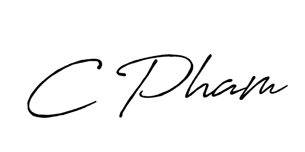 The best way (Antro_Vectra_Bolder) to make a short signature is to pick only two or three words in your name. The name C Pham include a total of six letters. For converting this name. C Pham signature style 7 images and pictures png