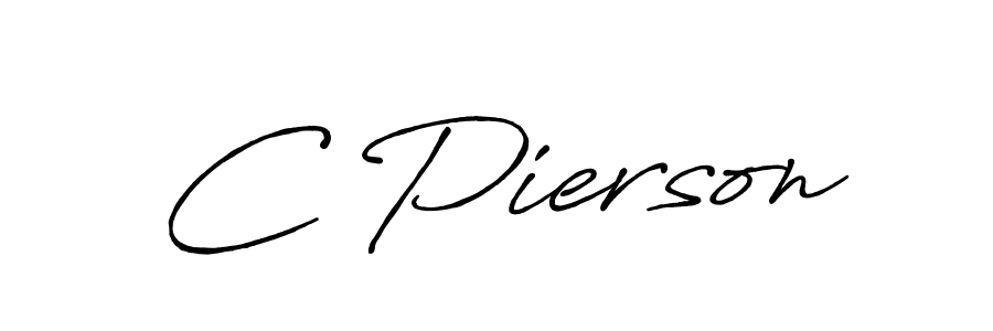 Design your own signature with our free online signature maker. With this signature software, you can create a handwritten (Antro_Vectra_Bolder) signature for name C Pierson. C Pierson signature style 7 images and pictures png