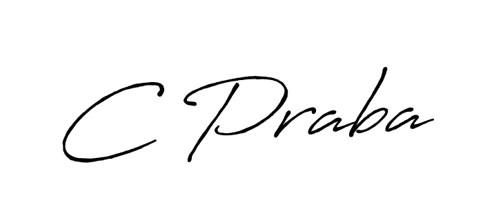 Also we have C Praba name is the best signature style. Create professional handwritten signature collection using Antro_Vectra_Bolder autograph style. C Praba signature style 7 images and pictures png