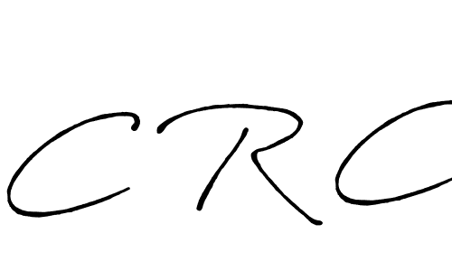 Design your own signature with our free online signature maker. With this signature software, you can create a handwritten (Antro_Vectra_Bolder) signature for name C R C. C R C signature style 7 images and pictures png