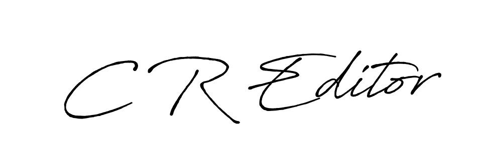 Also You can easily find your signature by using the search form. We will create C R Editor name handwritten signature images for you free of cost using Antro_Vectra_Bolder sign style. C R Editor signature style 7 images and pictures png