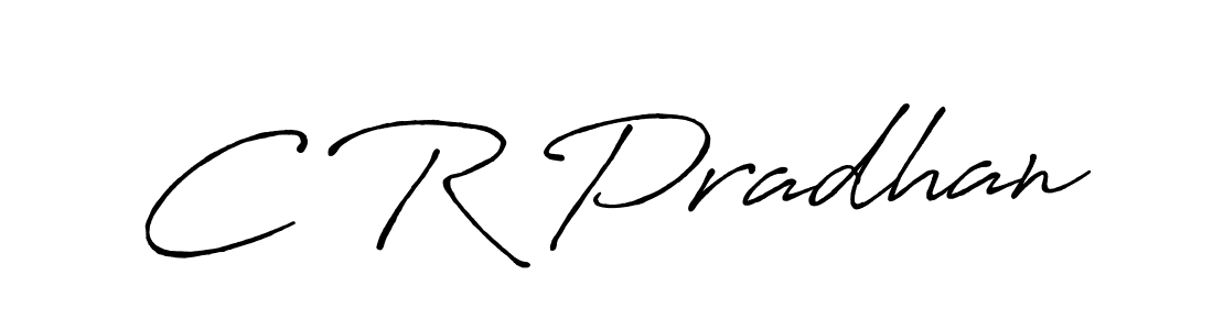 Also we have C R Pradhan name is the best signature style. Create professional handwritten signature collection using Antro_Vectra_Bolder autograph style. C R Pradhan signature style 7 images and pictures png