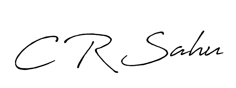 You should practise on your own different ways (Antro_Vectra_Bolder) to write your name (C R Sahu) in signature. don't let someone else do it for you. C R Sahu signature style 7 images and pictures png