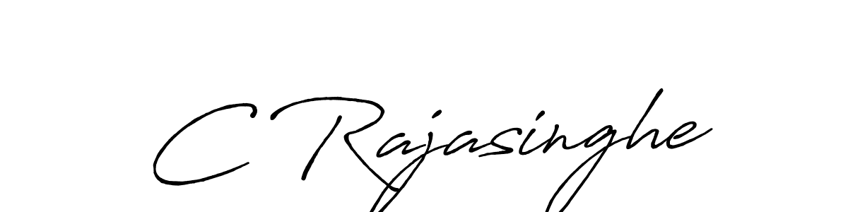 You should practise on your own different ways (Antro_Vectra_Bolder) to write your name (C Rajasinghe) in signature. don't let someone else do it for you. C Rajasinghe signature style 7 images and pictures png