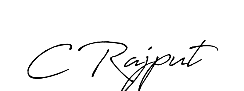 Use a signature maker to create a handwritten signature online. With this signature software, you can design (Antro_Vectra_Bolder) your own signature for name C Rajput. C Rajput signature style 7 images and pictures png