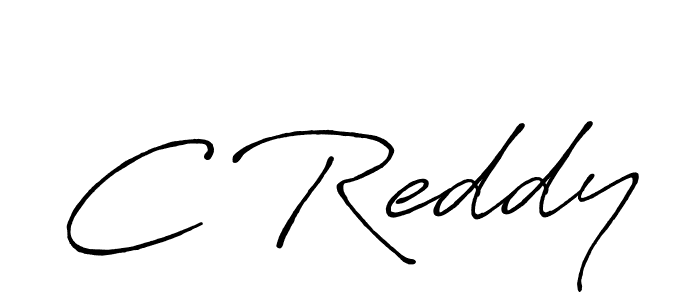 C Reddy stylish signature style. Best Handwritten Sign (Antro_Vectra_Bolder) for my name. Handwritten Signature Collection Ideas for my name C Reddy. C Reddy signature style 7 images and pictures png