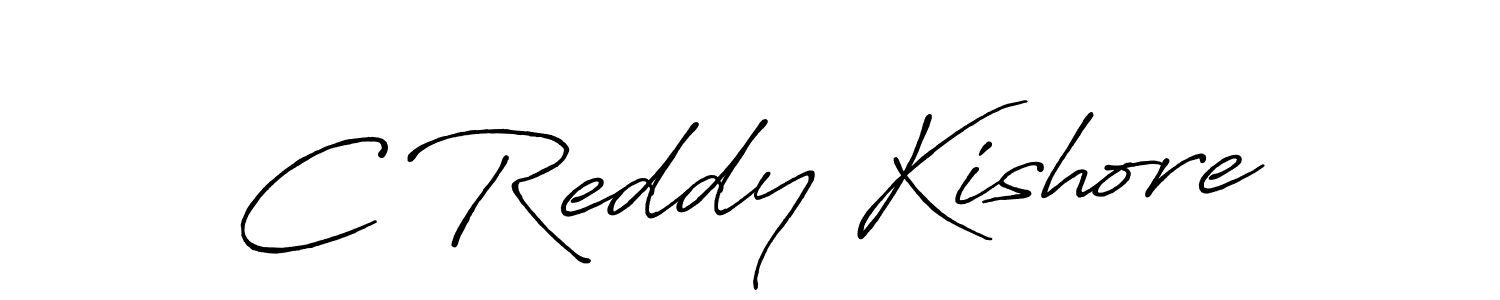 if you are searching for the best signature style for your name C Reddy Kishore. so please give up your signature search. here we have designed multiple signature styles  using Antro_Vectra_Bolder. C Reddy Kishore signature style 7 images and pictures png