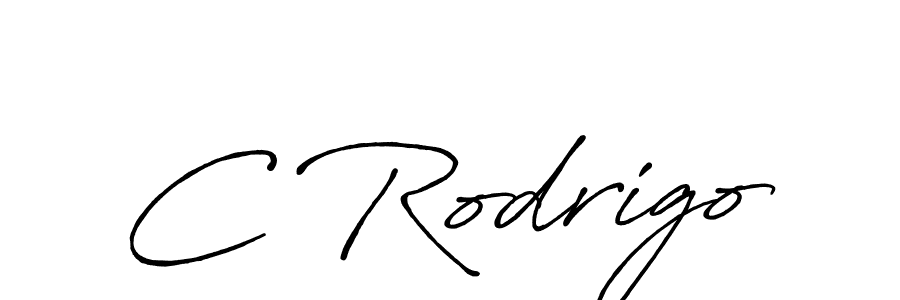 Use a signature maker to create a handwritten signature online. With this signature software, you can design (Antro_Vectra_Bolder) your own signature for name C Rodrigo. C Rodrigo signature style 7 images and pictures png