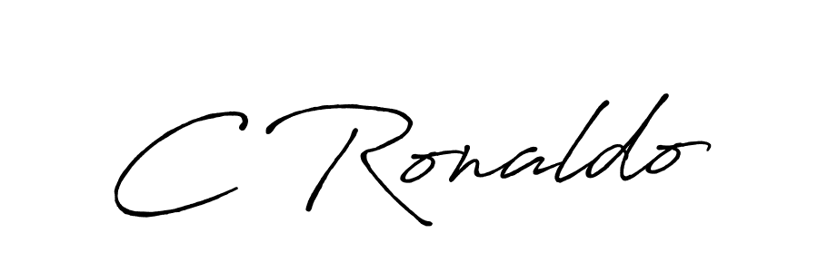 Design your own signature with our free online signature maker. With this signature software, you can create a handwritten (Antro_Vectra_Bolder) signature for name C Ronaldo. C Ronaldo signature style 7 images and pictures png