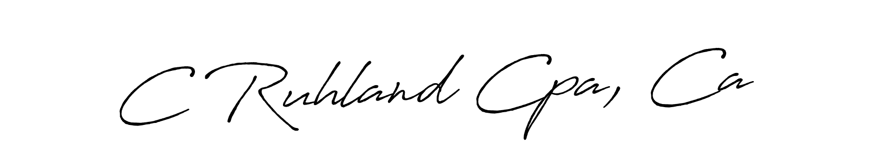 if you are searching for the best signature style for your name C Ruhland Cpa, Ca. so please give up your signature search. here we have designed multiple signature styles  using Antro_Vectra_Bolder. C Ruhland Cpa, Ca signature style 7 images and pictures png