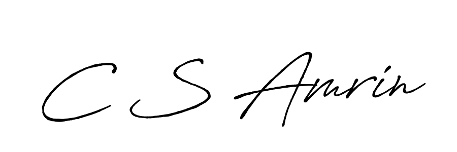 if you are searching for the best signature style for your name C S Amrin. so please give up your signature search. here we have designed multiple signature styles  using Antro_Vectra_Bolder. C S Amrin signature style 7 images and pictures png