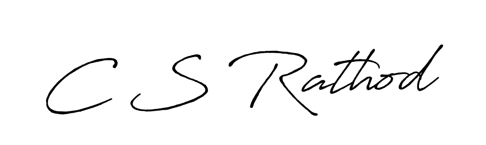 C S Rathod stylish signature style. Best Handwritten Sign (Antro_Vectra_Bolder) for my name. Handwritten Signature Collection Ideas for my name C S Rathod. C S Rathod signature style 7 images and pictures png