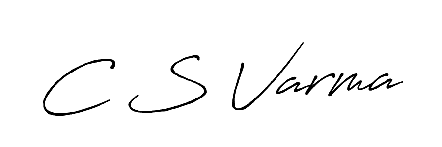 You should practise on your own different ways (Antro_Vectra_Bolder) to write your name (C S Varma) in signature. don't let someone else do it for you. C S Varma signature style 7 images and pictures png