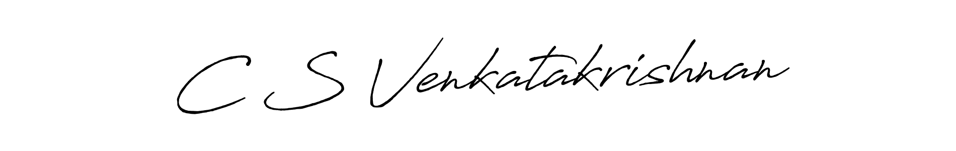 Make a beautiful signature design for name C S Venkatakrishnan. With this signature (Antro_Vectra_Bolder) style, you can create a handwritten signature for free. C S Venkatakrishnan signature style 7 images and pictures png