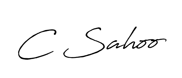 Make a beautiful signature design for name C Sahoo. With this signature (Antro_Vectra_Bolder) style, you can create a handwritten signature for free. C Sahoo signature style 7 images and pictures png