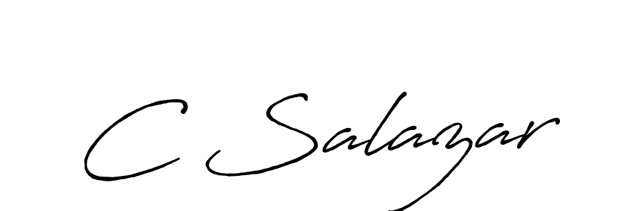 Make a beautiful signature design for name C Salazar. Use this online signature maker to create a handwritten signature for free. C Salazar signature style 7 images and pictures png