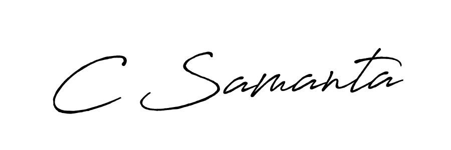 Similarly Antro_Vectra_Bolder is the best handwritten signature design. Signature creator online .You can use it as an online autograph creator for name C Samanta. C Samanta signature style 7 images and pictures png