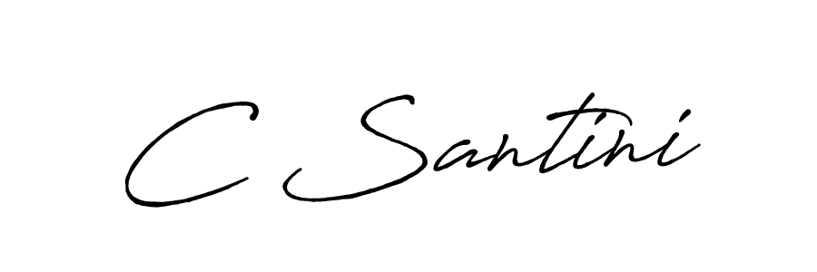 C Santini stylish signature style. Best Handwritten Sign (Antro_Vectra_Bolder) for my name. Handwritten Signature Collection Ideas for my name C Santini. C Santini signature style 7 images and pictures png