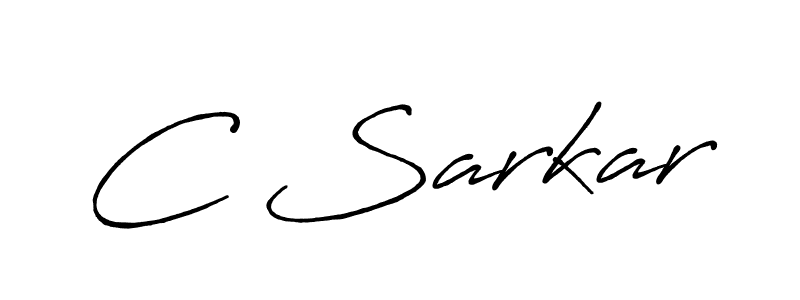 Make a beautiful signature design for name C Sarkar. With this signature (Antro_Vectra_Bolder) style, you can create a handwritten signature for free. C Sarkar signature style 7 images and pictures png
