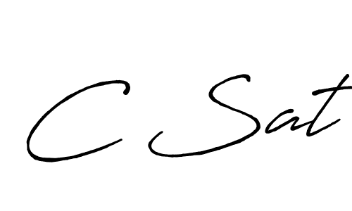 Similarly Antro_Vectra_Bolder is the best handwritten signature design. Signature creator online .You can use it as an online autograph creator for name C Sat. C Sat signature style 7 images and pictures png