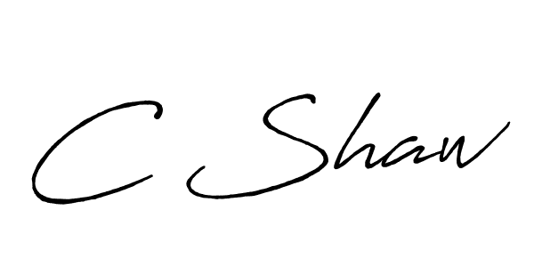 How to make C Shaw signature? Antro_Vectra_Bolder is a professional autograph style. Create handwritten signature for C Shaw name. C Shaw signature style 7 images and pictures png