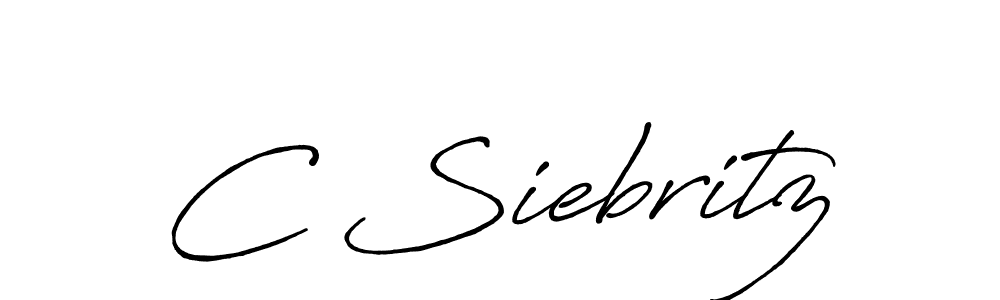 How to make C Siebritz signature? Antro_Vectra_Bolder is a professional autograph style. Create handwritten signature for C Siebritz name. C Siebritz signature style 7 images and pictures png