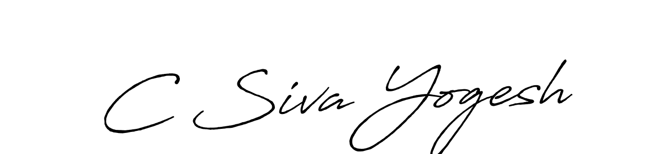 Similarly Antro_Vectra_Bolder is the best handwritten signature design. Signature creator online .You can use it as an online autograph creator for name C Siva Yogesh. C Siva Yogesh signature style 7 images and pictures png