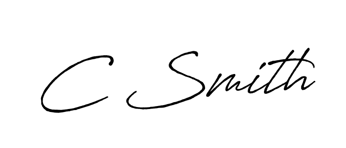 Make a beautiful signature design for name C Smith. With this signature (Antro_Vectra_Bolder) style, you can create a handwritten signature for free. C Smith signature style 7 images and pictures png