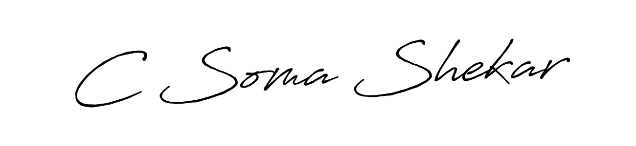 Similarly Antro_Vectra_Bolder is the best handwritten signature design. Signature creator online .You can use it as an online autograph creator for name C Soma Shekar. C Soma Shekar signature style 7 images and pictures png