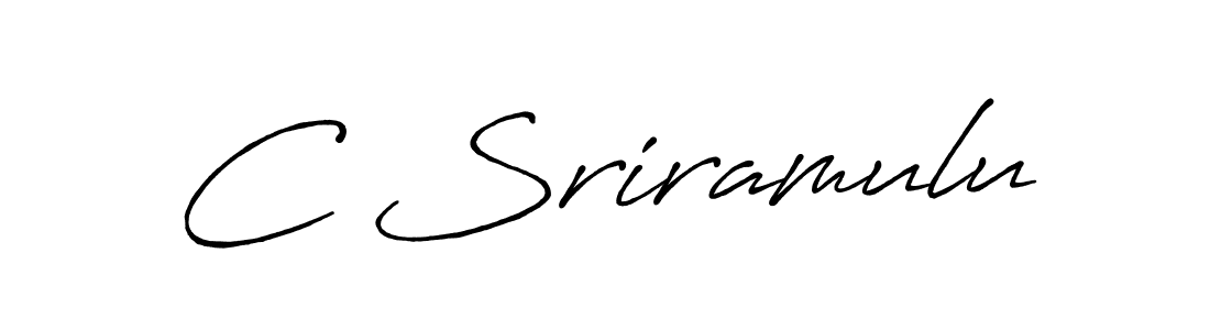 C Sriramulu stylish signature style. Best Handwritten Sign (Antro_Vectra_Bolder) for my name. Handwritten Signature Collection Ideas for my name C Sriramulu. C Sriramulu signature style 7 images and pictures png