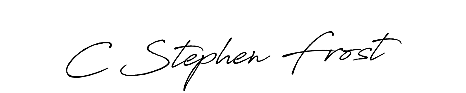 Use a signature maker to create a handwritten signature online. With this signature software, you can design (Antro_Vectra_Bolder) your own signature for name C Stephen Frost. C Stephen Frost signature style 7 images and pictures png