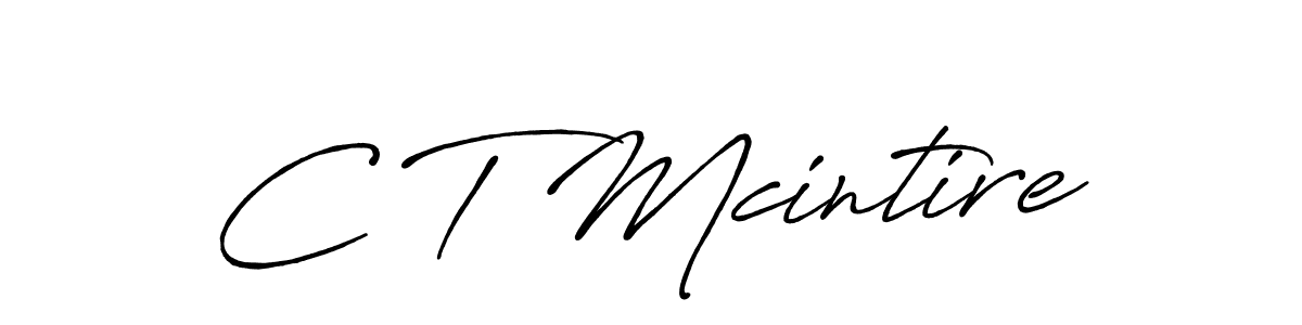 Antro_Vectra_Bolder is a professional signature style that is perfect for those who want to add a touch of class to their signature. It is also a great choice for those who want to make their signature more unique. Get C T Mcintire name to fancy signature for free. C T Mcintire signature style 7 images and pictures png