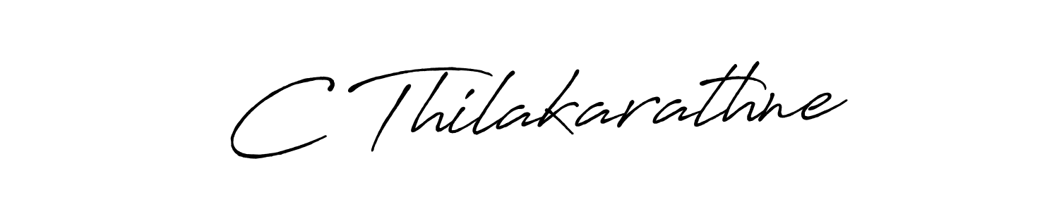 Also we have C Thilakarathne name is the best signature style. Create professional handwritten signature collection using Antro_Vectra_Bolder autograph style. C Thilakarathne signature style 7 images and pictures png