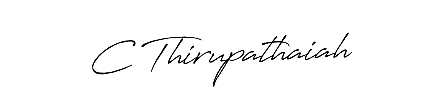 Also You can easily find your signature by using the search form. We will create C Thirupathaiah name handwritten signature images for you free of cost using Antro_Vectra_Bolder sign style. C Thirupathaiah signature style 7 images and pictures png