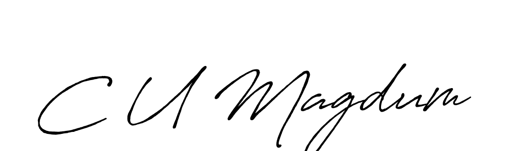 Also we have C U Magdum name is the best signature style. Create professional handwritten signature collection using Antro_Vectra_Bolder autograph style. C U Magdum signature style 7 images and pictures png