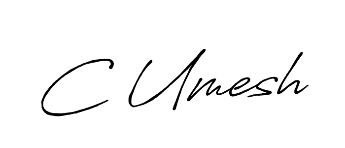 Make a beautiful signature design for name C Umesh. Use this online signature maker to create a handwritten signature for free. C Umesh signature style 7 images and pictures png