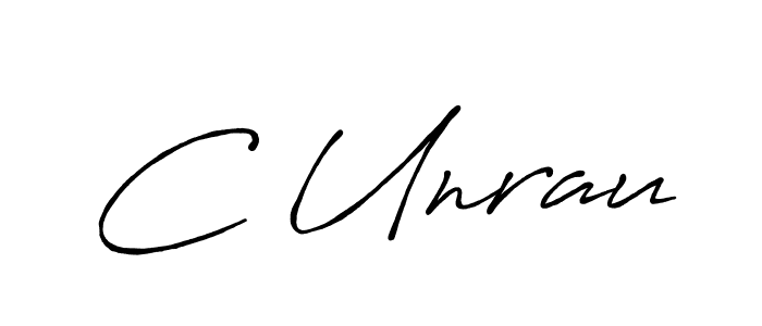 Make a beautiful signature design for name C Unrau. Use this online signature maker to create a handwritten signature for free. C Unrau signature style 7 images and pictures png