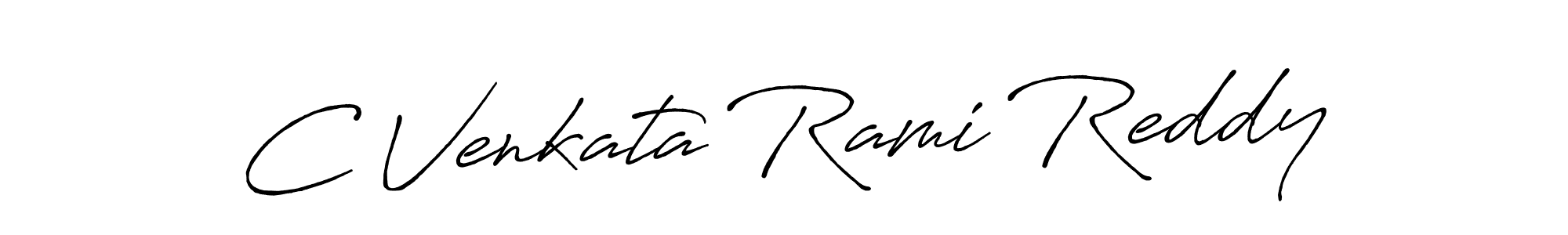 Antro_Vectra_Bolder is a professional signature style that is perfect for those who want to add a touch of class to their signature. It is also a great choice for those who want to make their signature more unique. Get C Venkata Rami Reddy name to fancy signature for free. C Venkata Rami Reddy signature style 7 images and pictures png