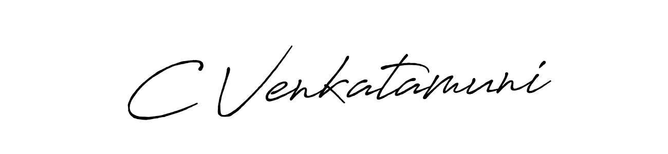 It looks lik you need a new signature style for name C Venkatamuni. Design unique handwritten (Antro_Vectra_Bolder) signature with our free signature maker in just a few clicks. C Venkatamuni signature style 7 images and pictures png