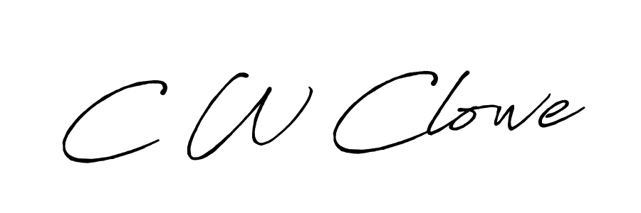 Here are the top 10 professional signature styles for the name C W Clowe. These are the best autograph styles you can use for your name. C W Clowe signature style 7 images and pictures png