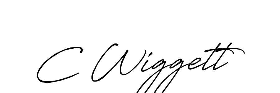 if you are searching for the best signature style for your name C Wiggett. so please give up your signature search. here we have designed multiple signature styles  using Antro_Vectra_Bolder. C Wiggett signature style 7 images and pictures png