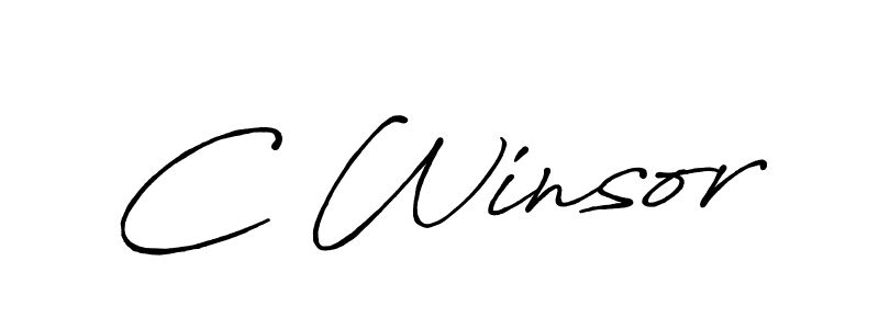 How to Draw C Winsor signature style? Antro_Vectra_Bolder is a latest design signature styles for name C Winsor. C Winsor signature style 7 images and pictures png