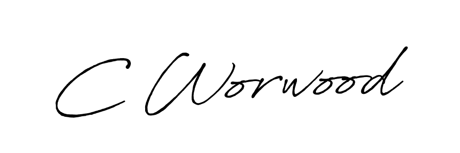 How to make C Worwood signature? Antro_Vectra_Bolder is a professional autograph style. Create handwritten signature for C Worwood name. C Worwood signature style 7 images and pictures png