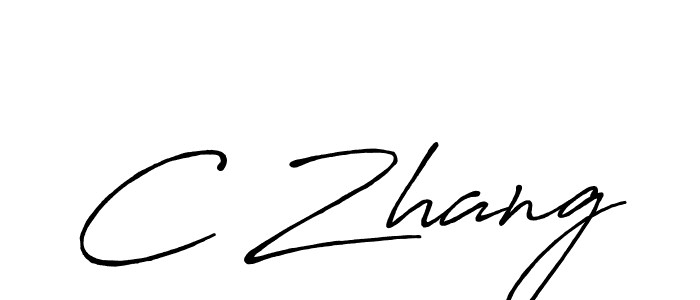 How to make C Zhang name signature. Use Antro_Vectra_Bolder style for creating short signs online. This is the latest handwritten sign. C Zhang signature style 7 images and pictures png