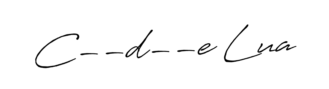 Similarly Antro_Vectra_Bolder is the best handwritten signature design. Signature creator online .You can use it as an online autograph creator for name C--d--e Lua. C--d--e Lua signature style 7 images and pictures png