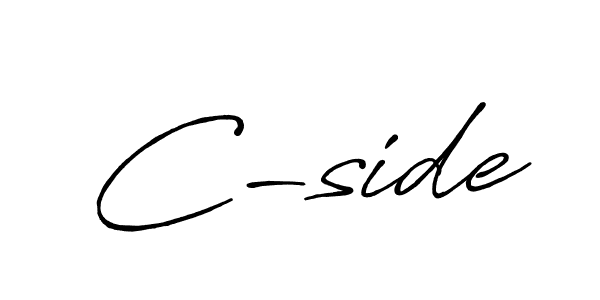 How to Draw C-side signature style? Antro_Vectra_Bolder is a latest design signature styles for name C-side. C-side signature style 7 images and pictures png