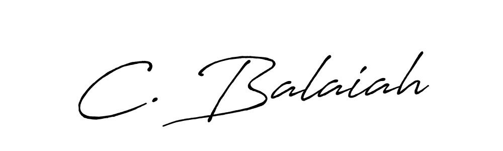 if you are searching for the best signature style for your name C. Balaiah. so please give up your signature search. here we have designed multiple signature styles  using Antro_Vectra_Bolder. C. Balaiah signature style 7 images and pictures png