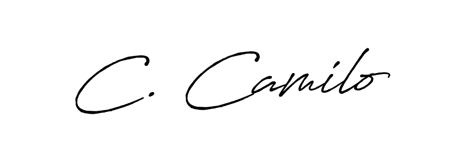 Also we have C. Camilo name is the best signature style. Create professional handwritten signature collection using Antro_Vectra_Bolder autograph style. C. Camilo signature style 7 images and pictures png