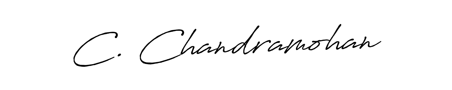 Antro_Vectra_Bolder is a professional signature style that is perfect for those who want to add a touch of class to their signature. It is also a great choice for those who want to make their signature more unique. Get C. Chandramohan name to fancy signature for free. C. Chandramohan signature style 7 images and pictures png