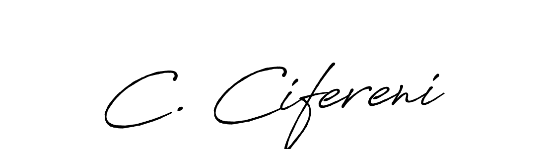 How to Draw C. Cifereni signature style? Antro_Vectra_Bolder is a latest design signature styles for name C. Cifereni. C. Cifereni signature style 7 images and pictures png